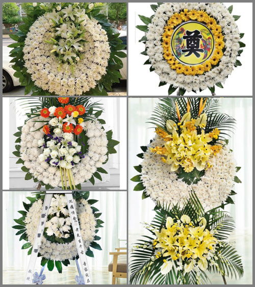 安徽安庆市潜山县水吼镇花圈速递